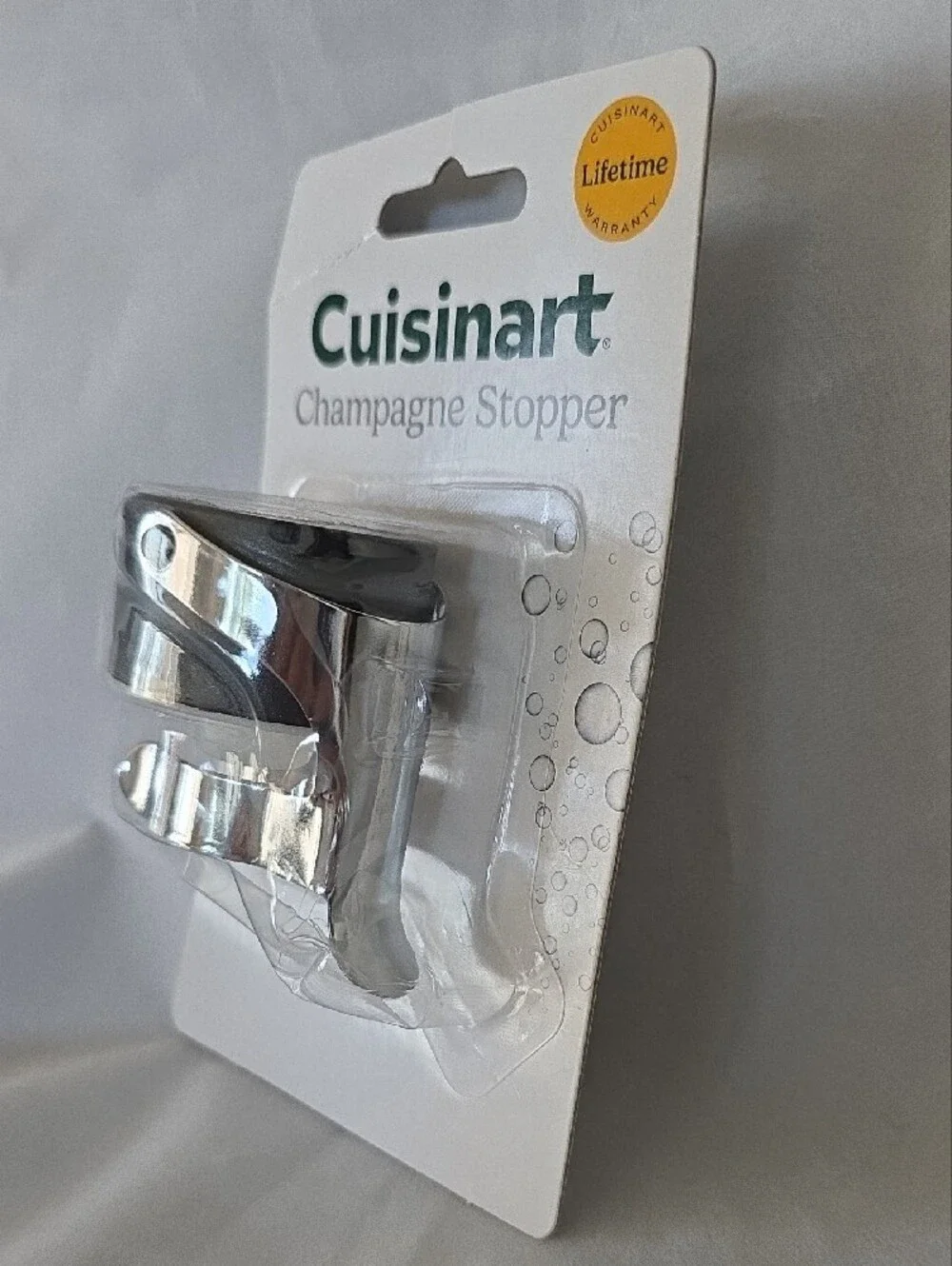 Cuisinart Silver Champagne Stopper with Polished Finish